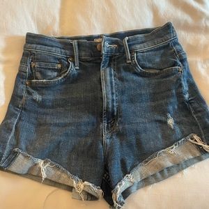Mother denim jean shorts. Stretchy, size 26